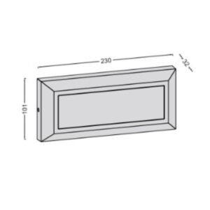 Lutec Helena Frame Φωτιστικό Τοίχου Εξωτερικού Χώρου Σκούρο Γκρι LED 400lm 4000K IP54 – 5191601118