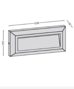 Lutec Helena Frame Εξωτερικού Χώρου Led Φωτιστικό Τοίχου Σκούρο Γκρι LED 400 lm IP54 4000K – 5191602118