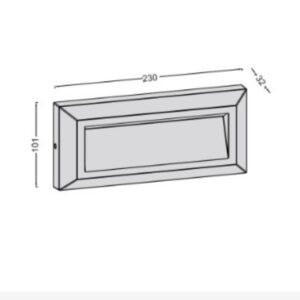 Lutec Helena Frame  Εξωτερικού Χώρου Led Φωτιστικό Τοίχου  Σκούρο Γκρι LED   400 lm IP54 4000K – 5191602118