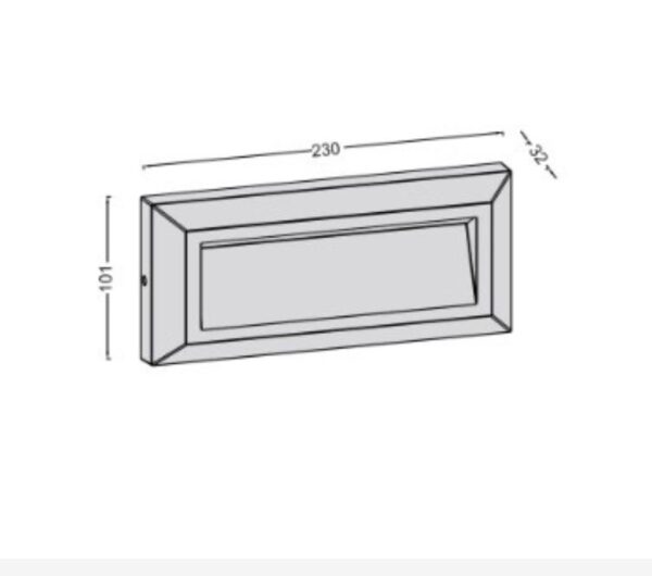 Lutec Helena Frame  Εξωτερικού Χώρου Led Φωτιστικό Τοίχου  Σκούρο Γκρι LED   400 lm IP54 4000K – 5191602118