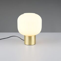 Πορτατιφ Ματ Ορείχαλκος & Οπαλ Γυαλί DIVA 1xE27 Trio Lighting – 519800108