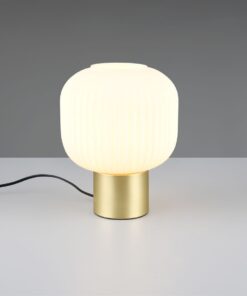 Πορτατιφ Ματ Ορείχαλκος & Οπαλ Γυαλί DIVA 1xE27 Trio Lighting – 519800108