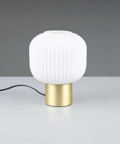 Πορτατιφ Ματ Ορείχαλκος & Οπαλ Γυαλί DIVA 1xE27 Trio Lighting – 519800108