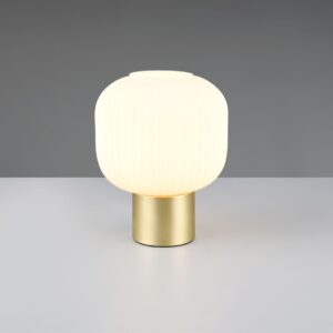 Πορτατιφ Ματ Ορείχαλκος & Οπαλ Γυαλί DIVA 1xE27 Trio Lighting – 519800108