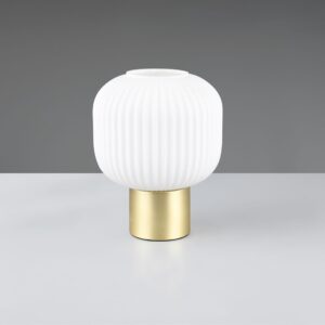 Πορτατιφ Ματ Ορείχαλκος & Οπαλ Γυαλί DIVA 1xE27 Trio Lighting – 519800108
