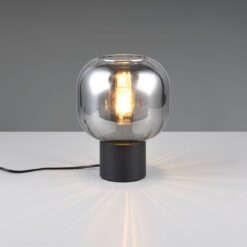 Πορτατιφ Μαύρο Ματ & Γυαλί DIVA 1xE27 Trio Lighting – 519800132