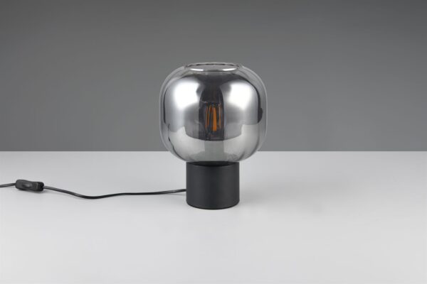 Πορτατιφ Μαύρο Ματ &  Γυαλί DIVA 1xE27 Trio Lighting – 519800132