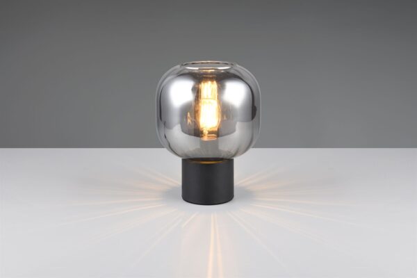 Πορτατιφ Μαύρο Ματ &  Γυαλί DIVA 1xE27 Trio Lighting – 519800132