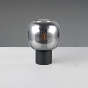 Πορτατιφ Μαύρο Ματ &  Γυαλί DIVA 1xE27 Trio Lighting – 519800132