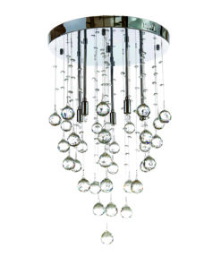 InLight Φωτιστικό οροφής από χρώμιο μέταλλο και διάφανα κρύσταλλα (5201-Β)