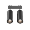 InLight Φωτιστικό LED 2x9W 3CCT για Ultra-Thin μαγνητική ράγα σε μαύρη απόχρωση D:16cmX4,4cm (T05205-BL)