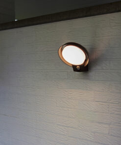 Lutec Polo Επιτοίχιο Φωτιστικό Εξωτερικού Χώρου με Ανιχνευτή Κίνησης Σκούρο Γκρι LED 16.1W 1000lm 3000K IP54 Dimmable – 5205702118