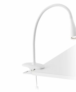 LENA WHITE CLIP LAMP LED 5W 4000K FARO – 52059