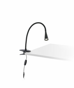 LENA BLACK CLIP LAMP LED 5W 4000K FARO – 52061