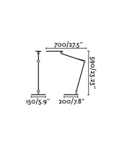 ITO LED BLACK OFFICE READING LAMP LED 3000K 5W FARO – 52071