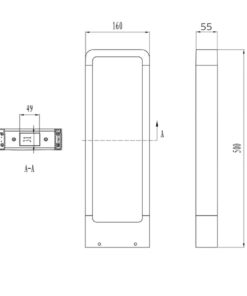 Κολωνάκι Trio Lighting LED 4,5W COB Ανθρακί Αλουμίνιο 450lm 3000K IP54 420760142