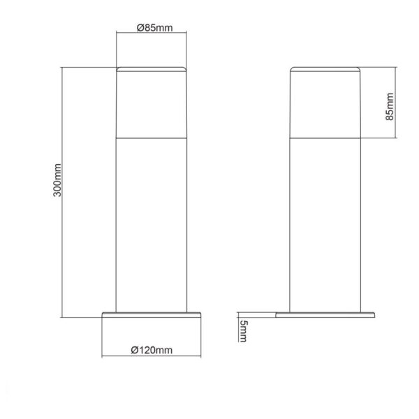 Κολωνάκι Trio Lighting   E27 Σκουριά Αλουμίνιο   IP44 522260124