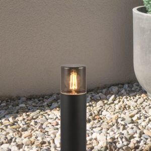 Φωτιστικό Κολωνάκι Δαπέδου Μαύρο Ματ 30cm HOOSIC 1x E27 IP44 Trio Lighting – 524060132