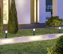Κολωνάκι Trio Lighting E27 Ανθρακί Αλουμίνιο IP44 524060142
