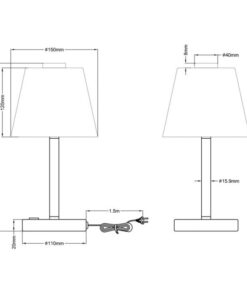 Πορτατίφ Trio Lighting LED 4W Χρώμιο Μεταλλικό Step Dimmable 350lm 3000K 525490106