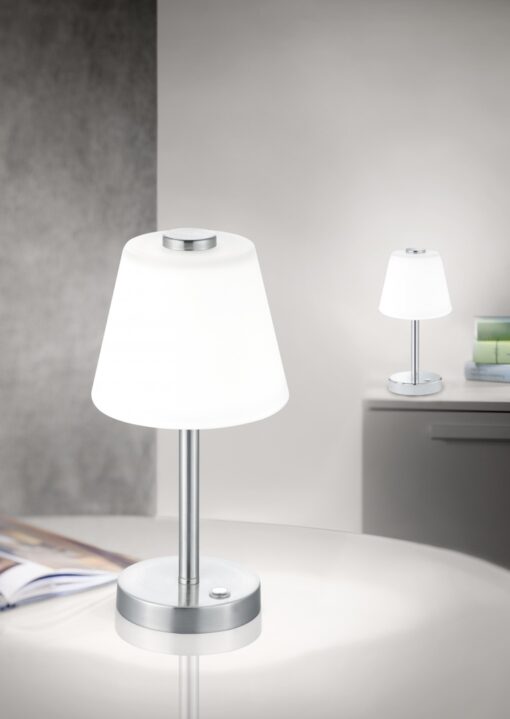 Πορτατίφ Trio Lighting LED 4W  Νίκελ Ματ Μεταλλικό Step Dimmable 350lm 3000K  525490107