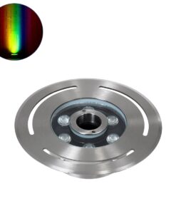 GloboStar® UNDERWATER-DENIS 90434 Υποβρύχιο Χωνευτό Φωτιστικό Σποτ Ειδικό για Σιντριβάνια – Πισίνες – Τζακούζι LED 9W 765lm 30° DC 24V Αδιάβροχο IP68 Φ21 x Υ7.5cm RGBW DMX512 – Ανοξείδωτο Ατσάλι SS304 – 3 Years Warranty