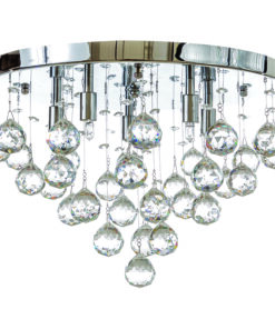 InLight Φωτιστικό οροφής από χρώμιο μέταλλο και διάφανα κρύσταλλα (5292-Γ)