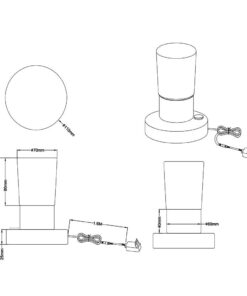 Πορτατίφ Trio Lighting LED 4,3W Χρώμιο Μεταλλικό Step Dimmable 430lm 3000K 529690100