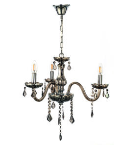 InLight Κρεμαστό φωτιστικό από φιμέ γυαλί και κρύσταλλα (5314-3-FIME)