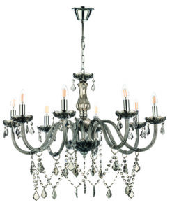 InLight Κρεμαστό φωτιστικό από φιμέ γυαλί και κρύσταλλα (5314-8-FIME)