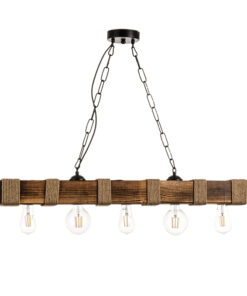 InLight Κρεμαστό φωτιστικό από ξύλο και σχοινί (5318-5)