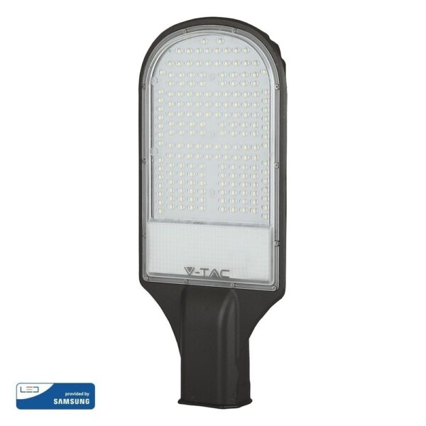 LED Φωτιστικό Δρόμου 100W V-TAC PRO Samsung Chip 110° 8400lm Γκρι Αδιάβροχο IP65 Ψυχρό 6400K – 21536