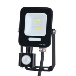 ΠΡΟΒΟΛΕΑΣ LED 10W SMD ΜΕ ΠΕΡΙΣΤΡΕΦΟΜΕΝΟ ΑΝΙΧΝΕΥΤΗ ΚΙΝΗΣΗΣ ΜΑΥΡΟΣ IP66 4000K PLUS EUROLAMP – 147-69061