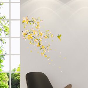 Yellow Branch αυτοκόλλητα τοίχου βινυλίου Ango – 54107