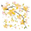 Yellow Branch αυτοκόλλητα τοίχου βινυλίου Ango – 54107