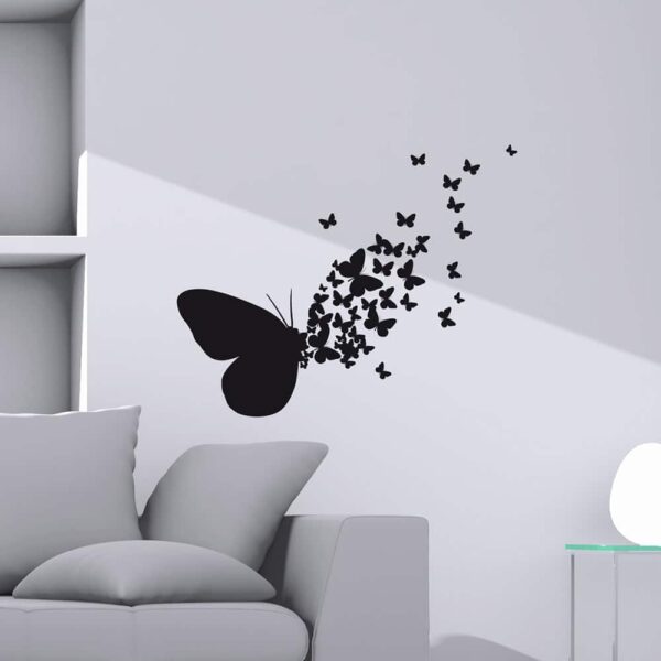 Butterflies Silhouettes αυτοκόλλητα τοίχου βινυλίου M Ango – 54110