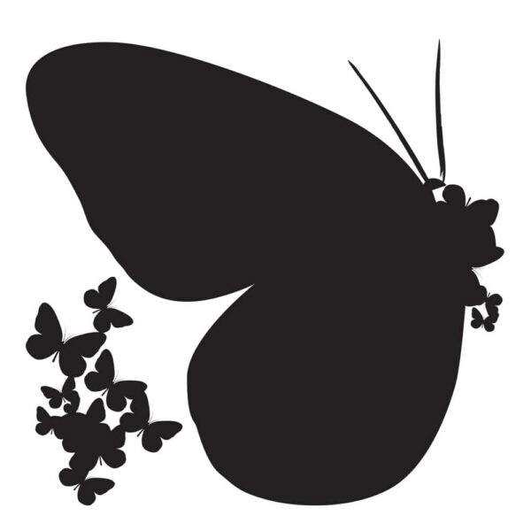 Butterflies Silhouettes αυτοκόλλητα τοίχου βινυλίου M Ango – 54110