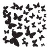 Butterflies Silhouettes αυτοκόλλητα τοίχου βινυλίου M Ango – 54110