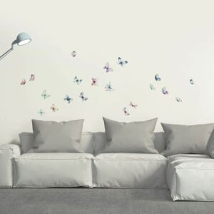 Watercolour Butterflies αυτοκόλλητα τοίχου βινυλίου M Ango – 54117
