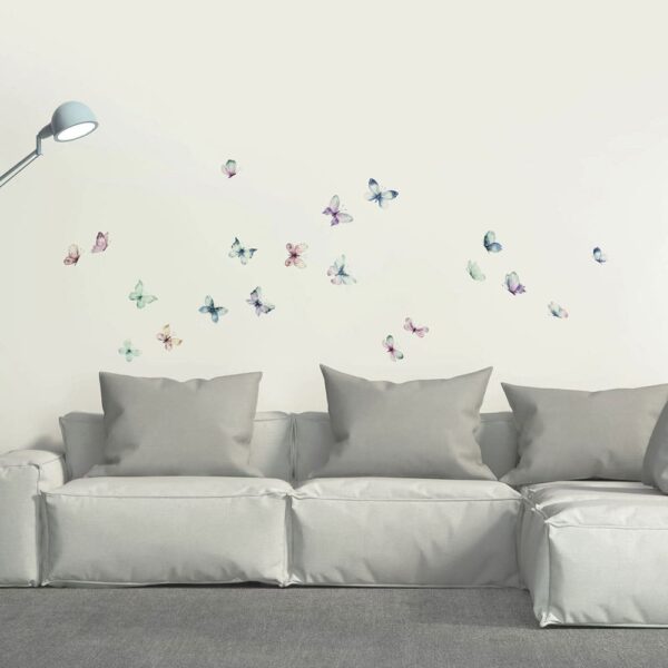 Watercolour Butterflies αυτοκόλλητα τοίχου βινυλίου M Ango – 54117