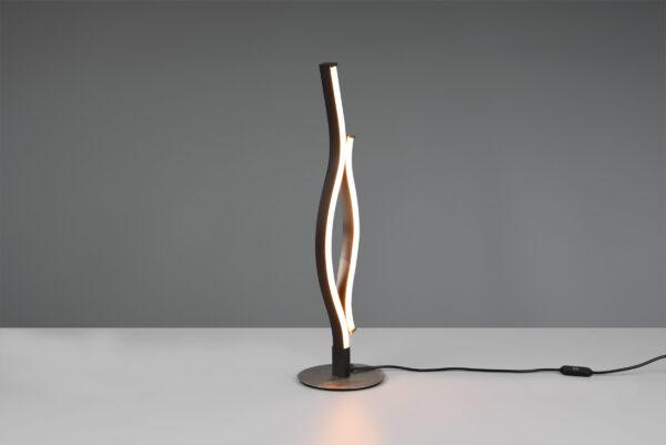 Επιτραπέζιο Φωτιστικό Trio Lighting BLAZE , 8W · 900lm, 2300+3000+4000K Βουρτσισμένο Αλουμίνιο Μεταλλικό, Λειτουργία μνήμης, Dimmer αισθητήρα   – 541210205