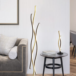 Επιτραπέζιο Φωτιστικό Trio Lighting BLAZE , 8W · 900lm, 2300+3000+4000K Ορείχαλκος Ματ Μεταλλικό, Λειτουργία μνήμης, Dimmer αισθητήρα  – 541210208