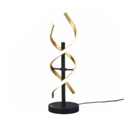 Επιτραπέζιο Φωτιστικό Trio Lighting SEQUENCE 1x LED, 20,5W · 2600lm, 2300+3000+4000K Ορείχαλκος Ματ Αλουμίνιο, Λειτουργία μνήμης, Dimmer αισθητήρα, Step Dimmable