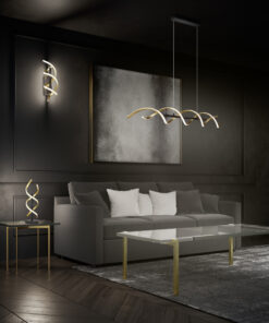 Επιτραπέζιο Φωτιστικό Trio Lighting SEQUENCE 1x LED, 20,5W · 2600lm, 2300+3000+4000K Ορείχαλκος Ματ Αλουμίνιο, Λειτουργία μνήμης, Dimmer αισθητήρα, Step Dimmable