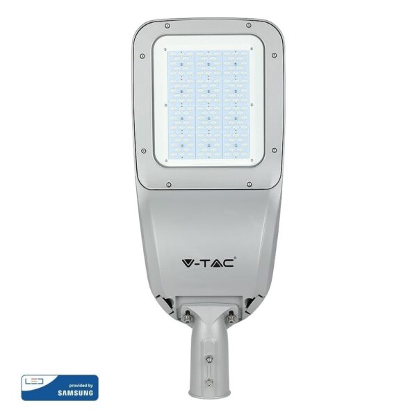 LED Φωτιστικό Δρόμου 120W V-TAC PRO Samsung Chip 15600lm Γκρι Αδιάβροχο IP66 Φυσικό Λευκό 4000K – 542