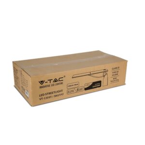 LED Φωτιστικό Δρόμου 120W V-TAC PRO Samsung Chip 15600lm Γκρι Αδιάβροχο IP66 Φυσικό Λευκό 4000K – 542
