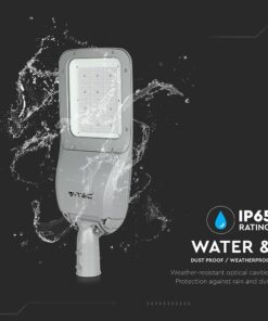 LED Φωτιστικό Δρόμου 120W V-TAC PRO Samsung Chip 15600lm Γκρι Αδιάβροχο IP66 Φυσικό Λευκό 4000K – 542