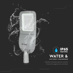 LED Φωτιστικό Δρόμου 120W V-TAC PRO Samsung Chip 15600lm Γκρι Αδιάβροχο IP66 Φυσικό Λευκό 4000K – 542