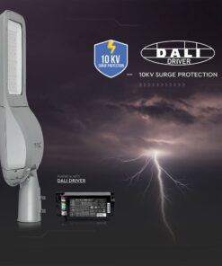 LED Φωτιστικό Δρόμου 120W V-TAC PRO Samsung Chip 15600lm Γκρι Αδιάβροχο IP66 Φυσικό Λευκό 4000K – 542