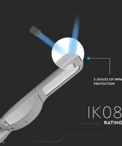 LED Φωτιστικό Δρόμου 160W V-TAC PRO Samsung Chip 20800lm Γκρι Αδιάβροχο IP66 Φυσικό Λευκό 4000K – 543